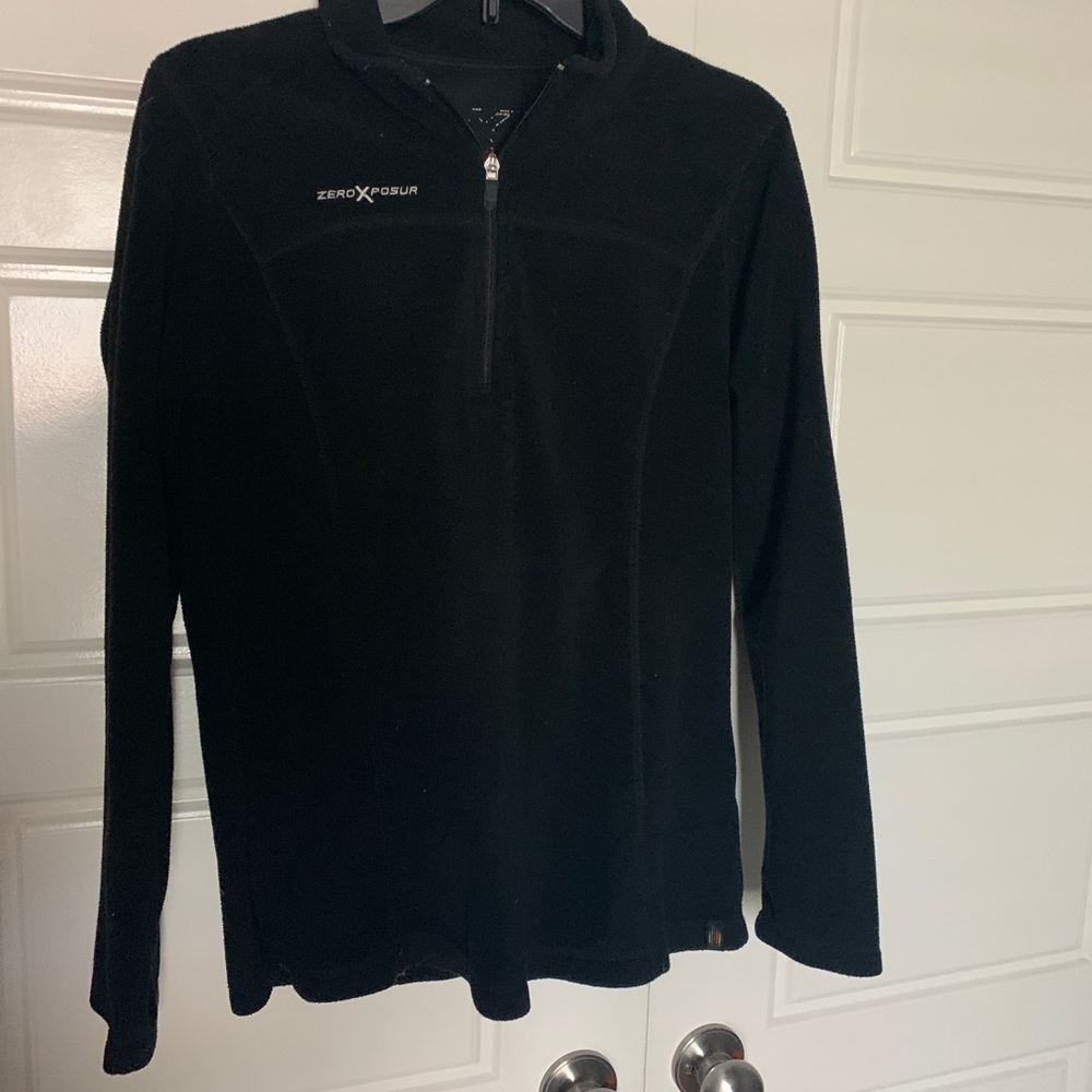 Black quarter zip